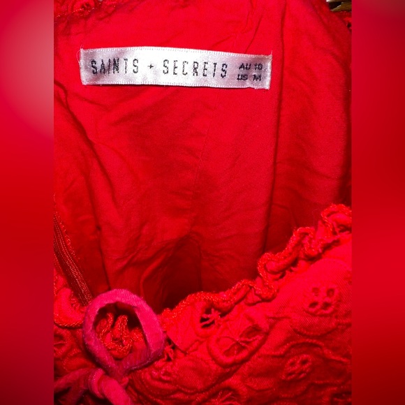 ☎️❤️ Hello Molly Red Mini Dress ❤️☎️ Size Small (8) Excellent Condition RRP $85 - Picture 12 of 13